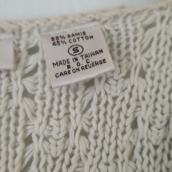 Vintage Cotton Knit Top Size S/M - Picture 2 of 4